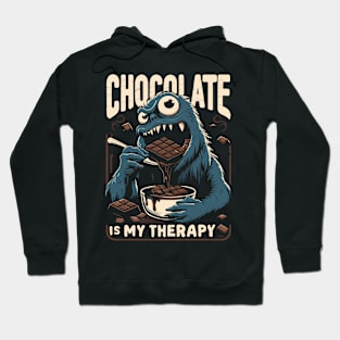 Chocolate lover therapy monster Hoodie